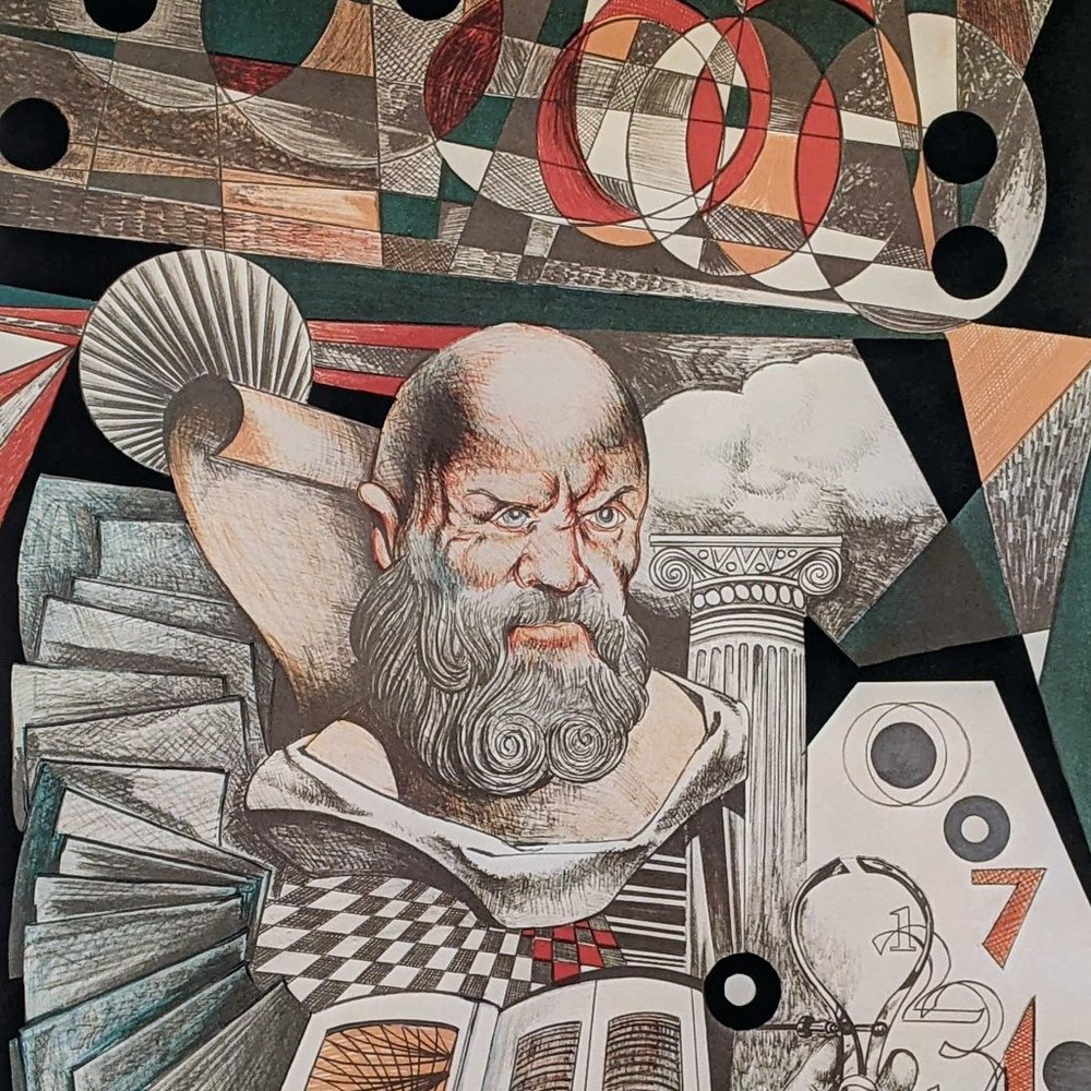 Original lithograph by American artist Siegfried Gerhard Reinhardt (1925-1984)